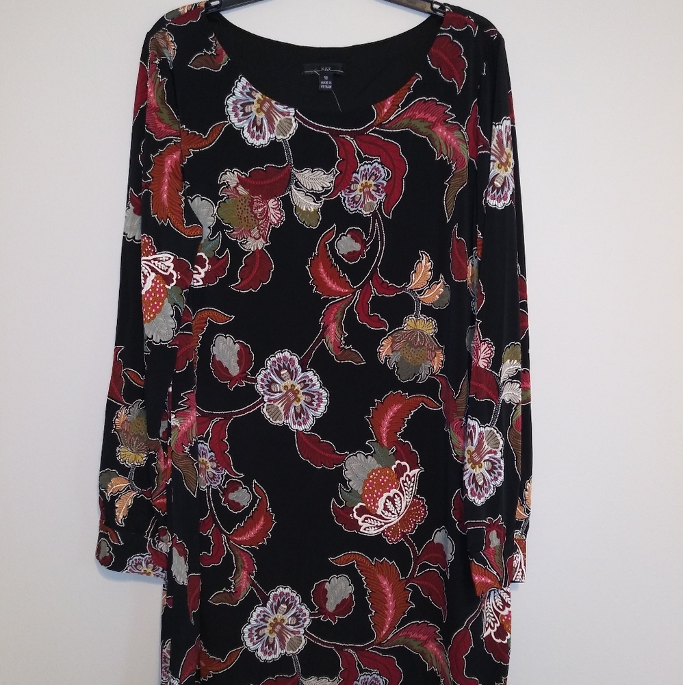 Floral Print Shift Dress